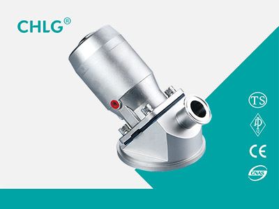 DN25 pneumatic valve at the tank bottom